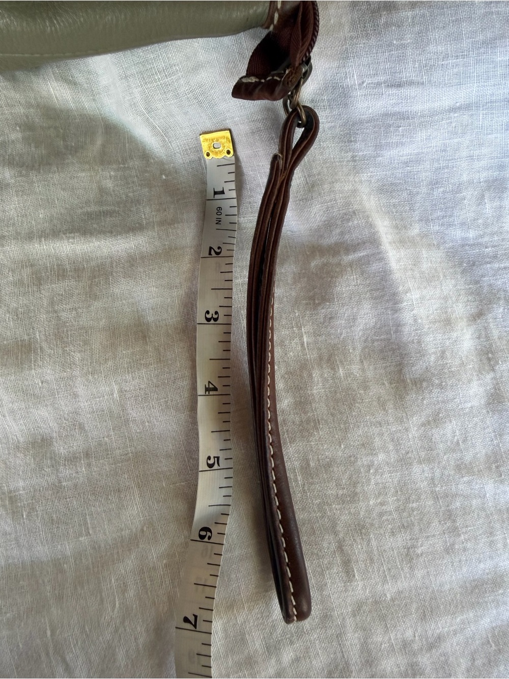 Latico Leather Wristlet – Sage Green and Brown - Picture 11 of 11